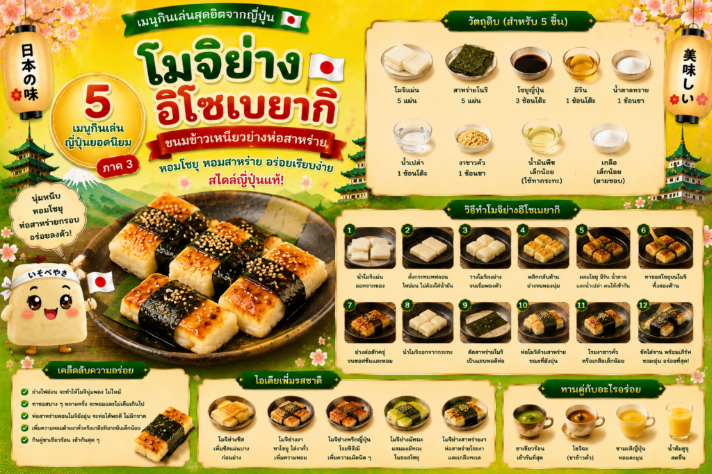 อาหารว่างญี่ปุ่นยอดนิยม
