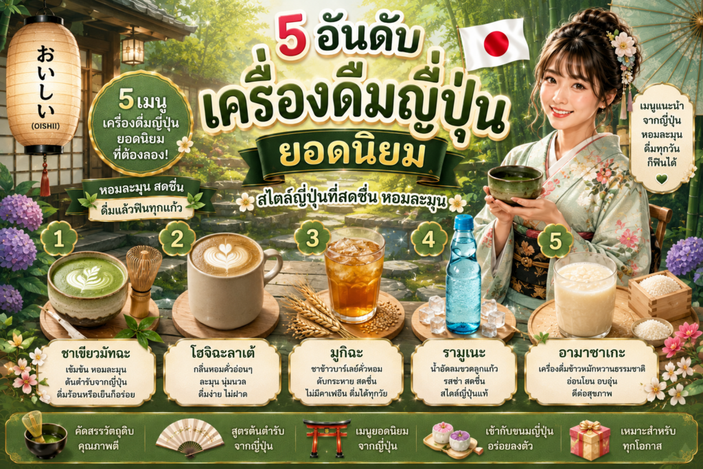 เครื่องดื่มญี่ปุ่นยอดนิยม