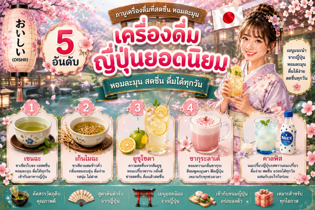 เครื่องดื่มญี่ปุ่นยอดนิยม