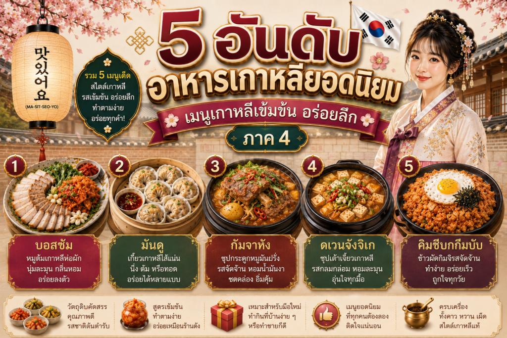 อาหารเกาหลียอดนิยม
