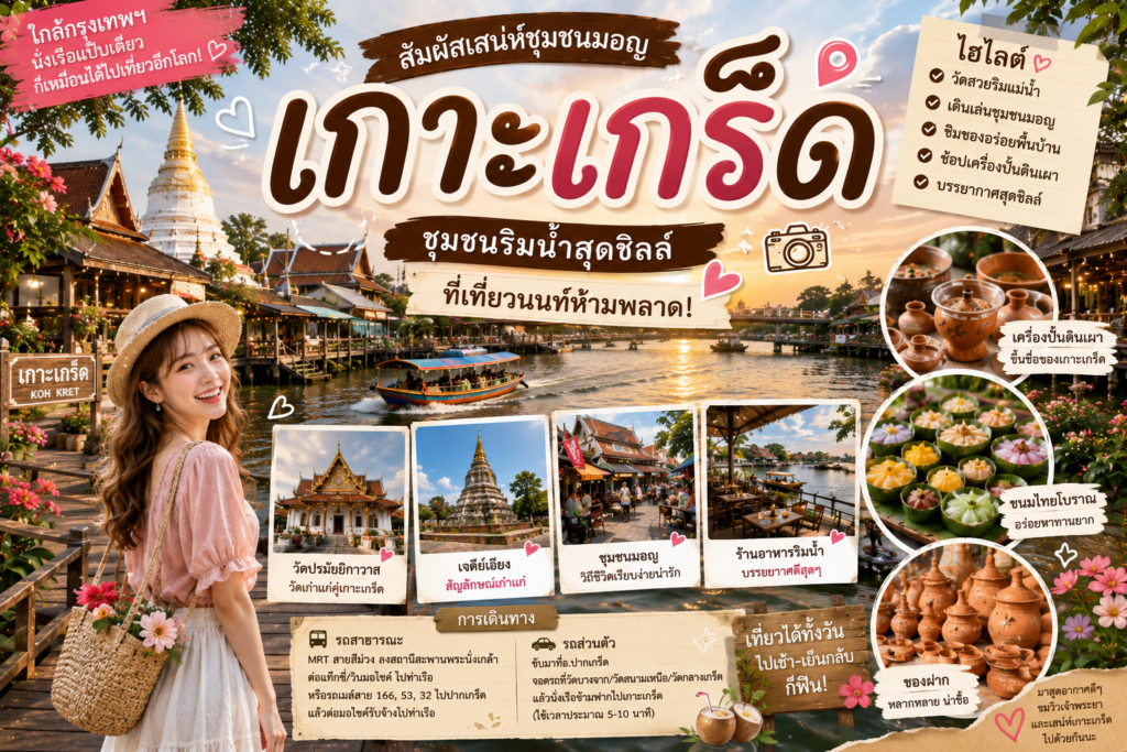 สถานที่ท่องเที่ยวยอดนิยมเมืองนนท์