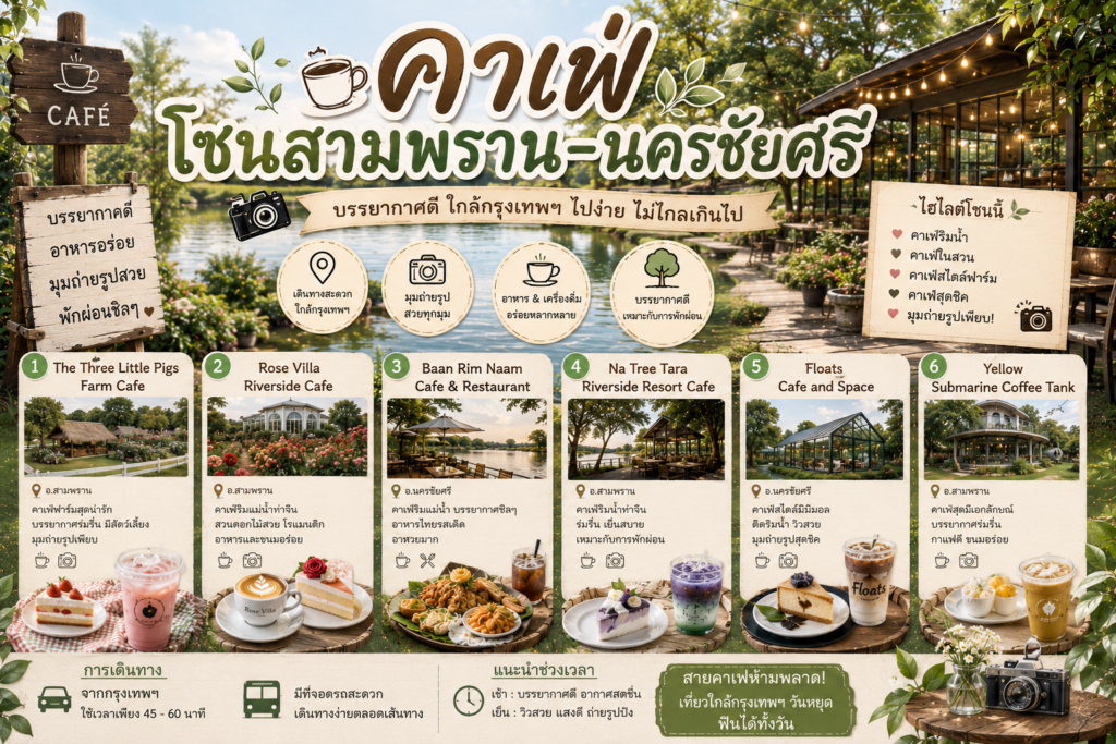 คาเฟ่นครปฐมยอดนิยม