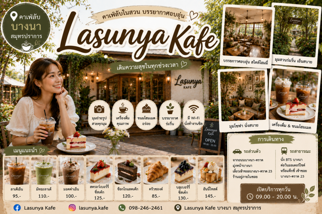 คาเฟ่สมุทรปราการยอดนิยม