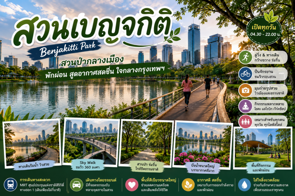 สวนสาธารณะกลางกรุงยอดนิยม