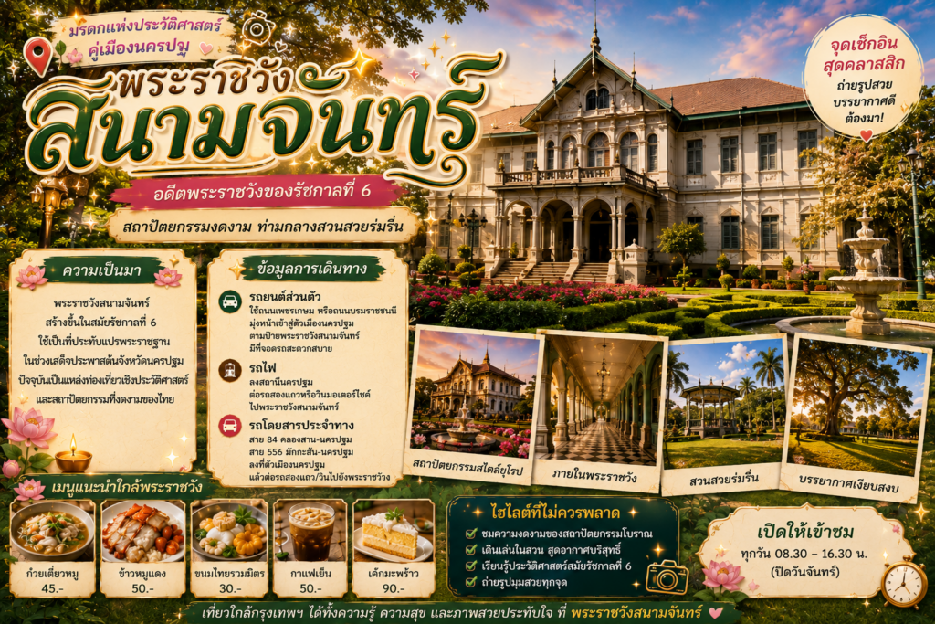 สถานที่ท่องเที่ยวยอดนิยมจังหวัดนครปฐม