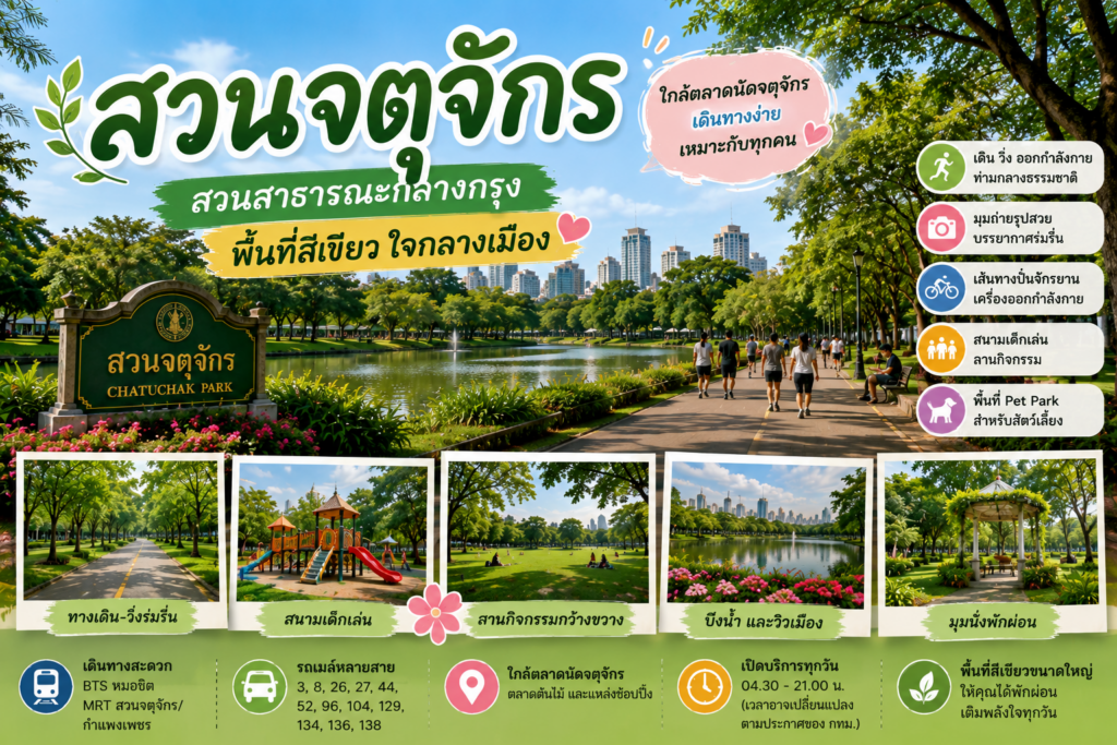 สวนสาธารณะกลางกรุงยอดนิยม