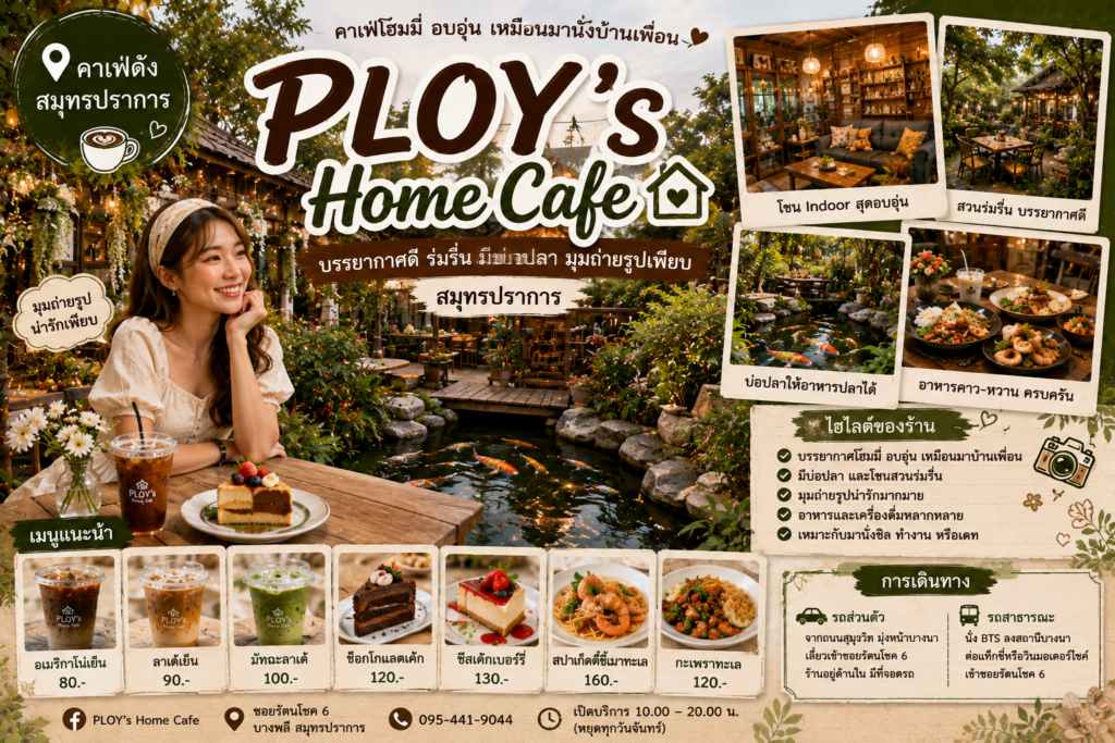 คาเฟ่สมุทรปราการยอดนิยม