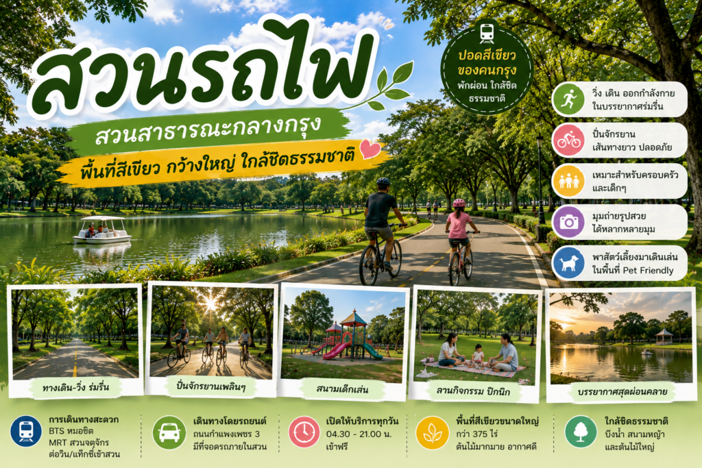 สวนสาธารณะกลางกรุงยอดนิยม