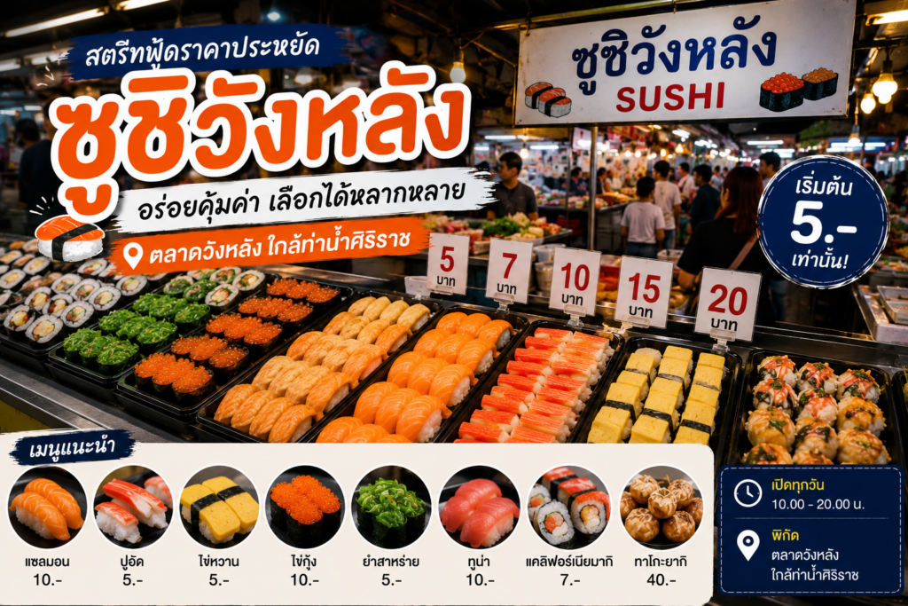 ร้านอาหารย่านวังหลัง 