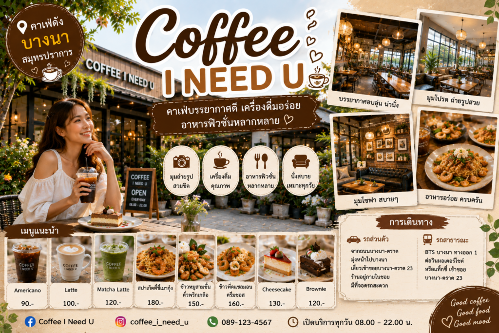 คาเฟ่สมุทรปราการยอดนิยม