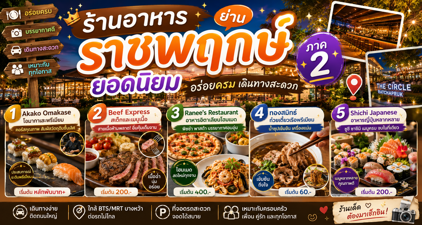 ร้านอาหารย่านราชพฤกษ์