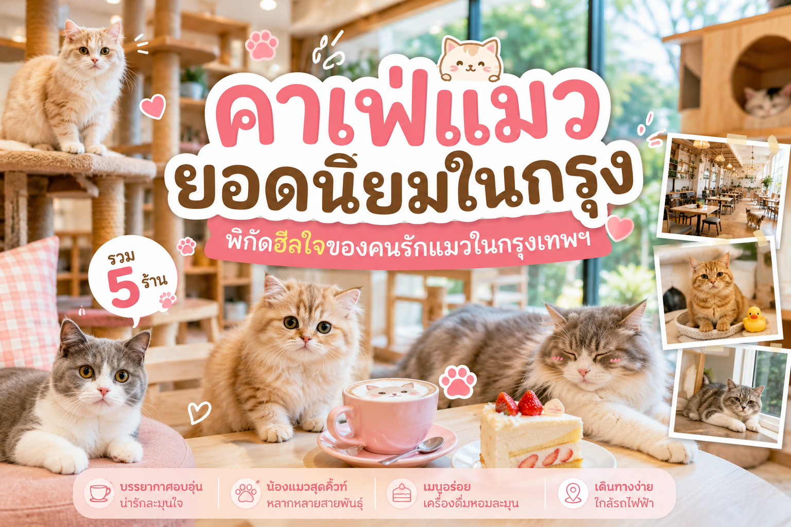 คาเฟ่แมวยอดนิยมในกรุง