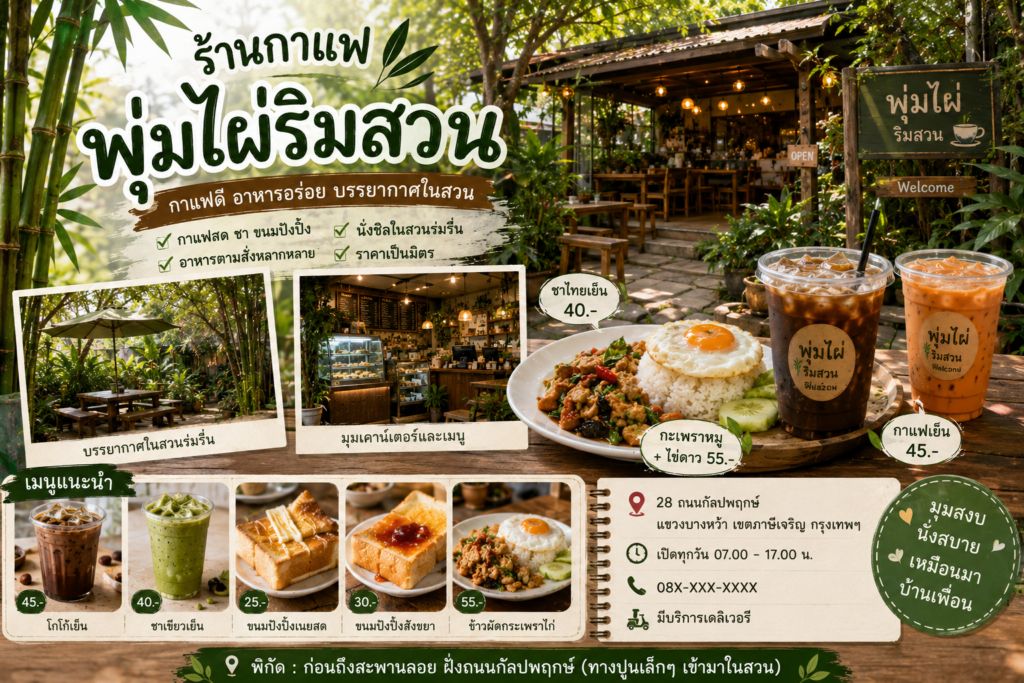 คาเฟ่ย่านกัลปพฤกษ์