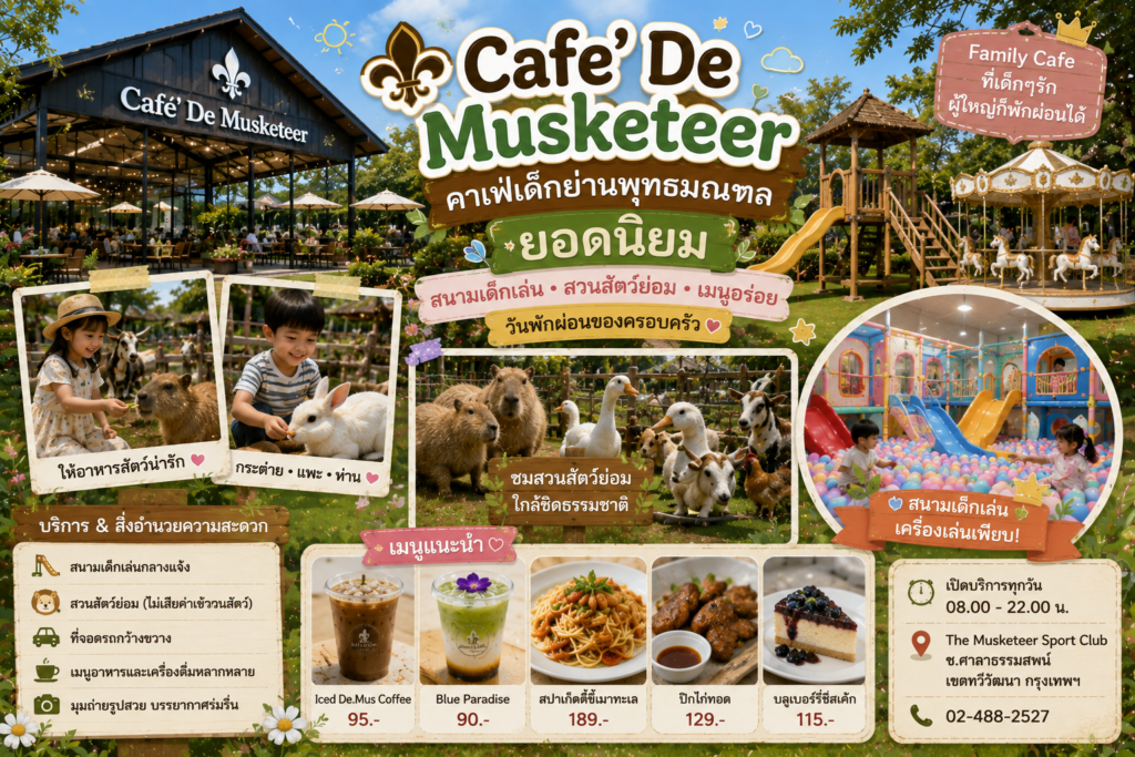 คาเฟ่เด็กย่านพุทธมณฑลยอดนิยม