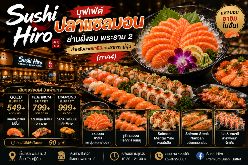 บุฟเฟ่ต์ปลาแซลมอน