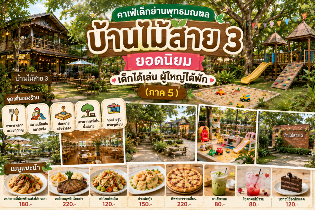 คาเฟ่เด็กย่านพุทธมณฑลยอดนิยม