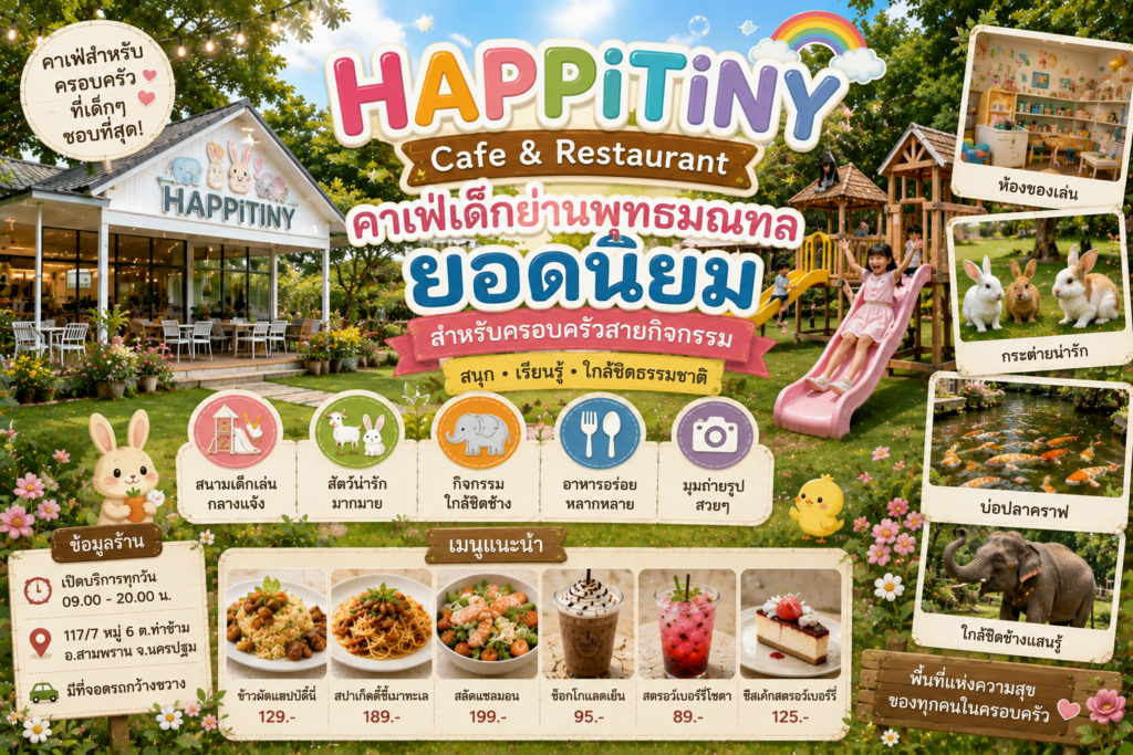 คาเฟ่เด็กย่านพุทธมณฑลยอดนิยม