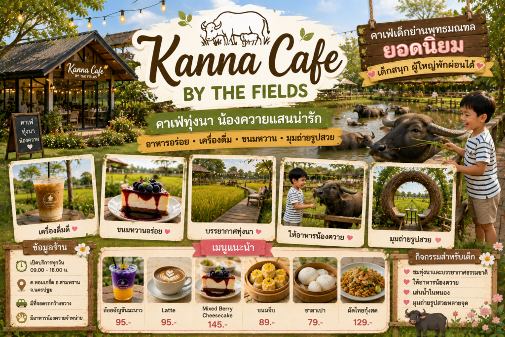 คาเฟ่เด็กย่านพุทธมณฑลยอดนิยม