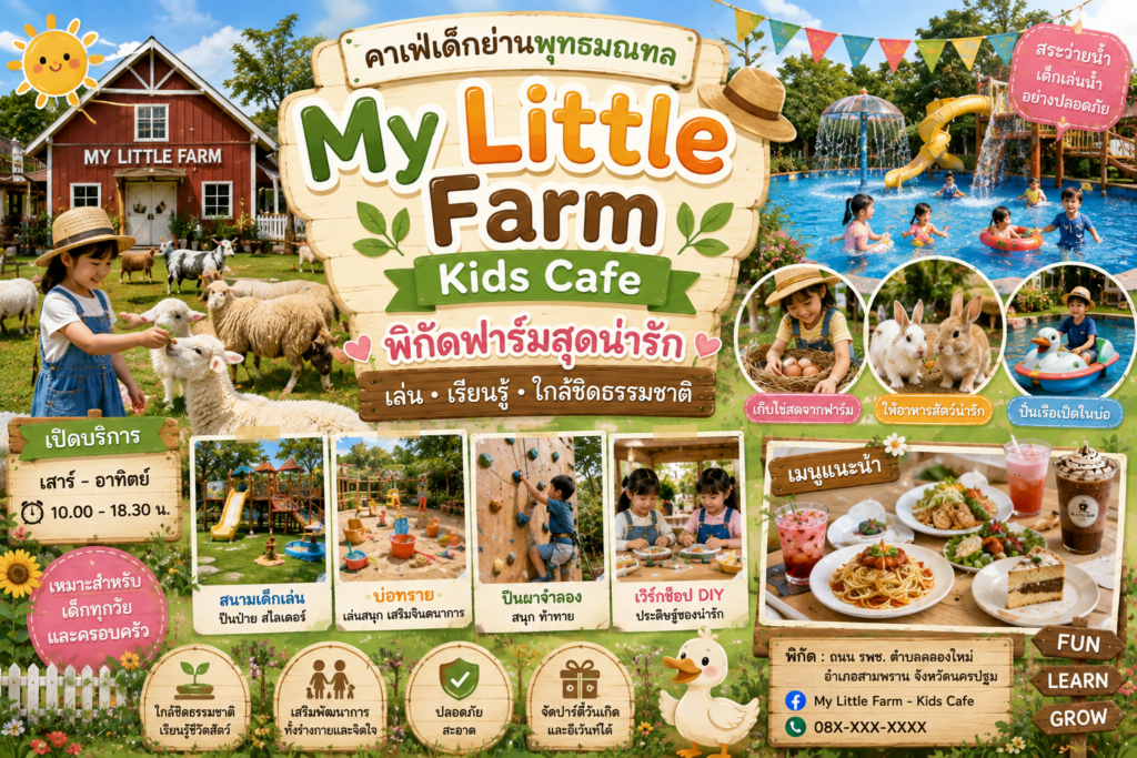 คาเฟ่เด็กย่านพุทธมณฑลยอดนิยม