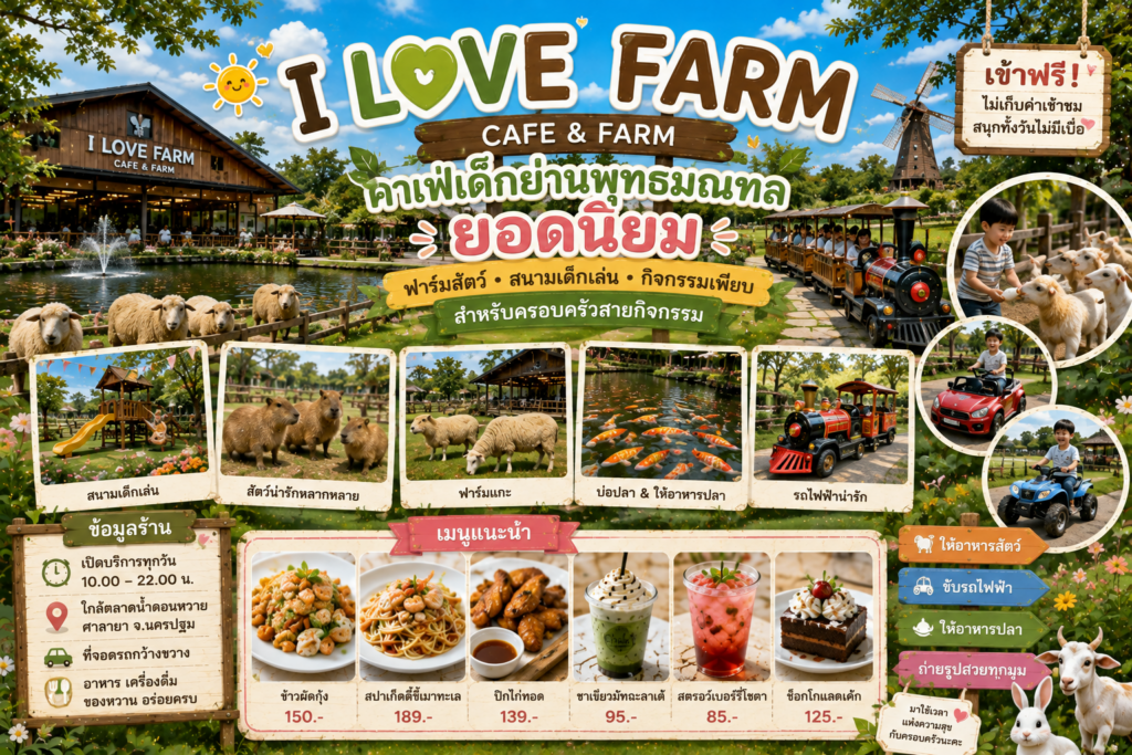 คาเฟ่เด็กย่านพุทธมณฑลยอดนิยม