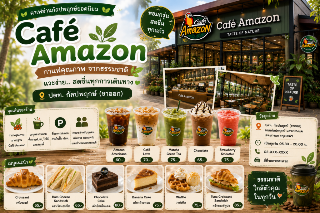 คาเฟ่ย่านกัลปพฤกษ์