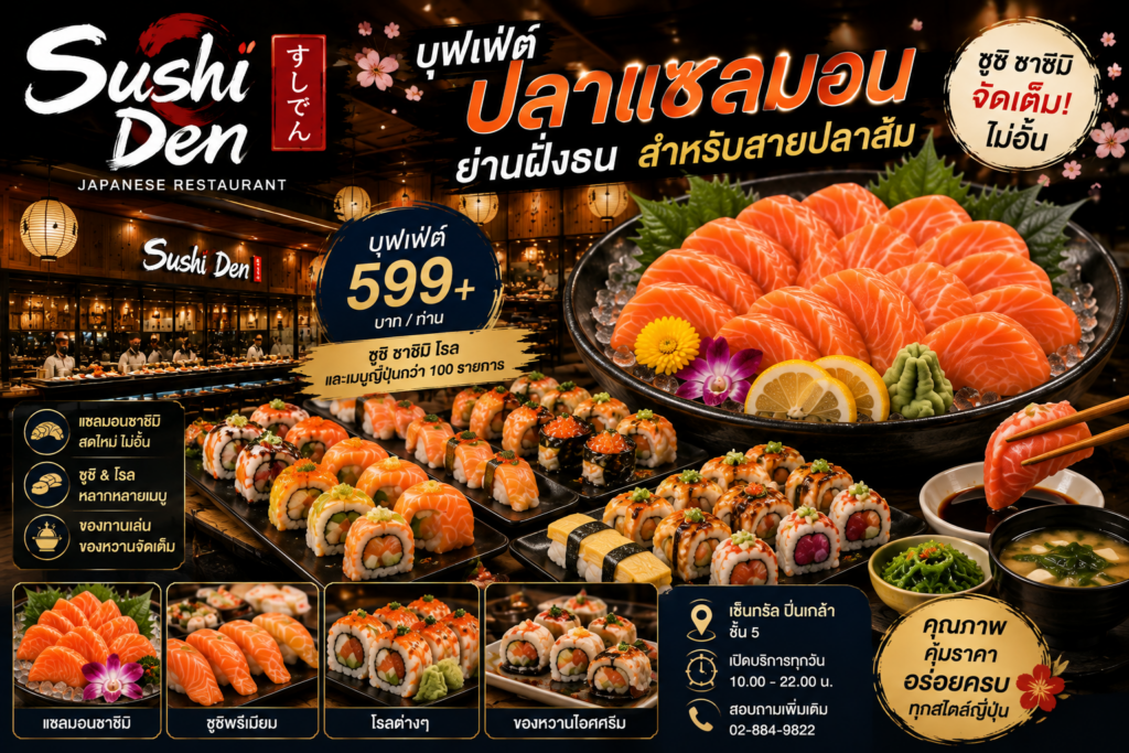 บุฟเฟ่ต์ปลาแซลมอน