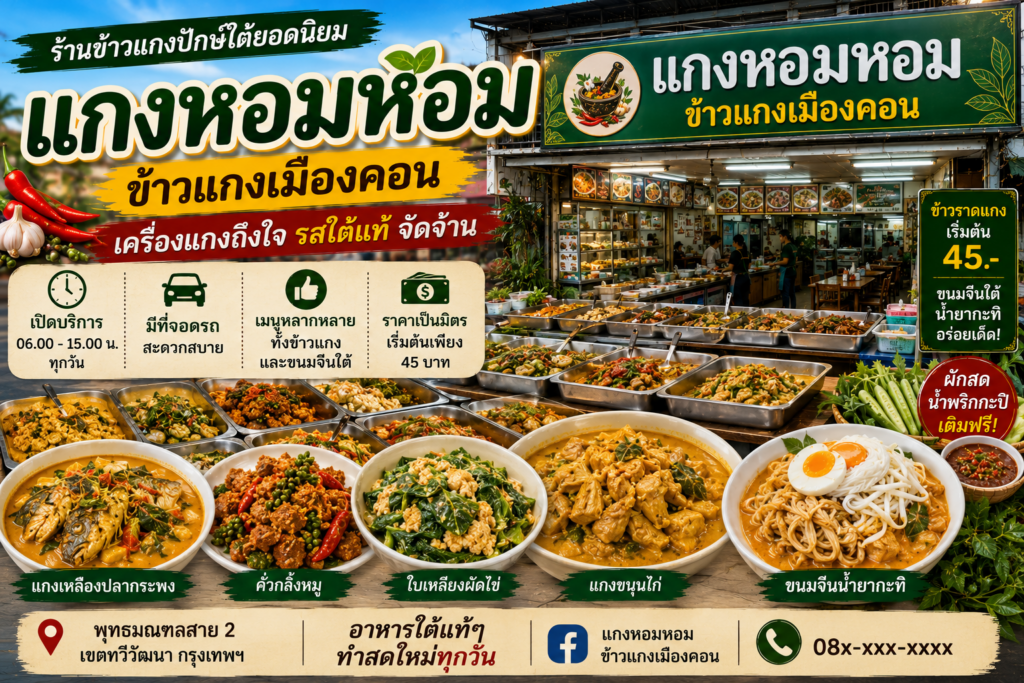 ร้านข้าวแกงปักษ์ใต้