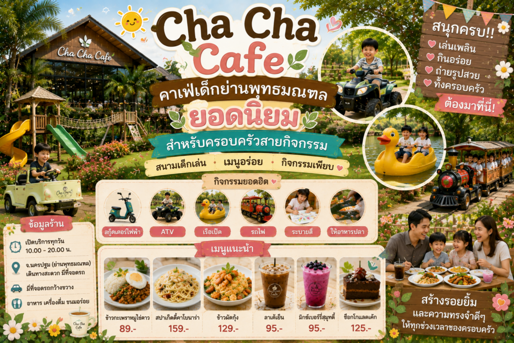 คาเฟ่เด็กย่านพุทธมณฑลยอดนิยม