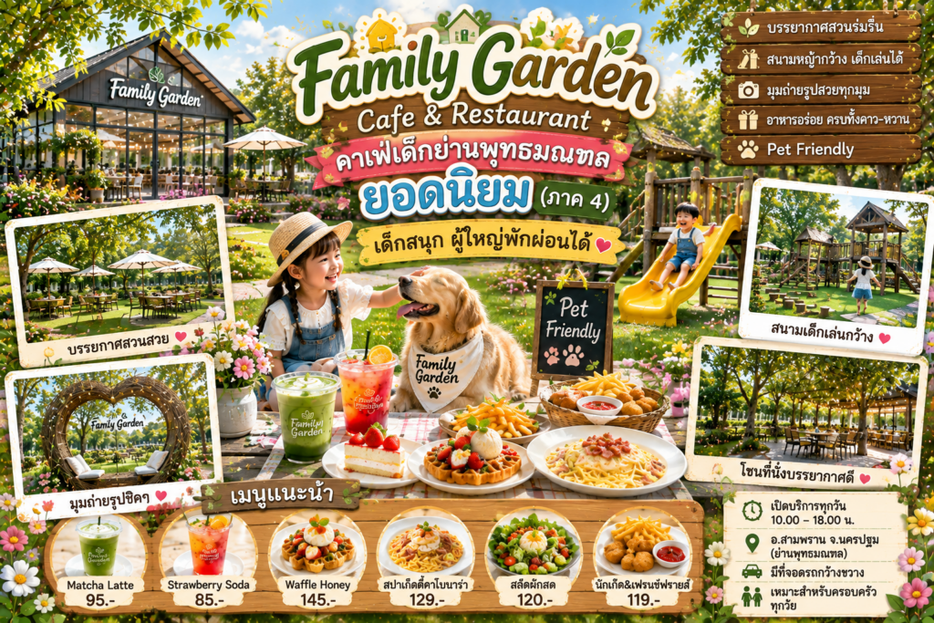 คาเฟ่เด็กย่านพุทธมณฑลยอดนิยม