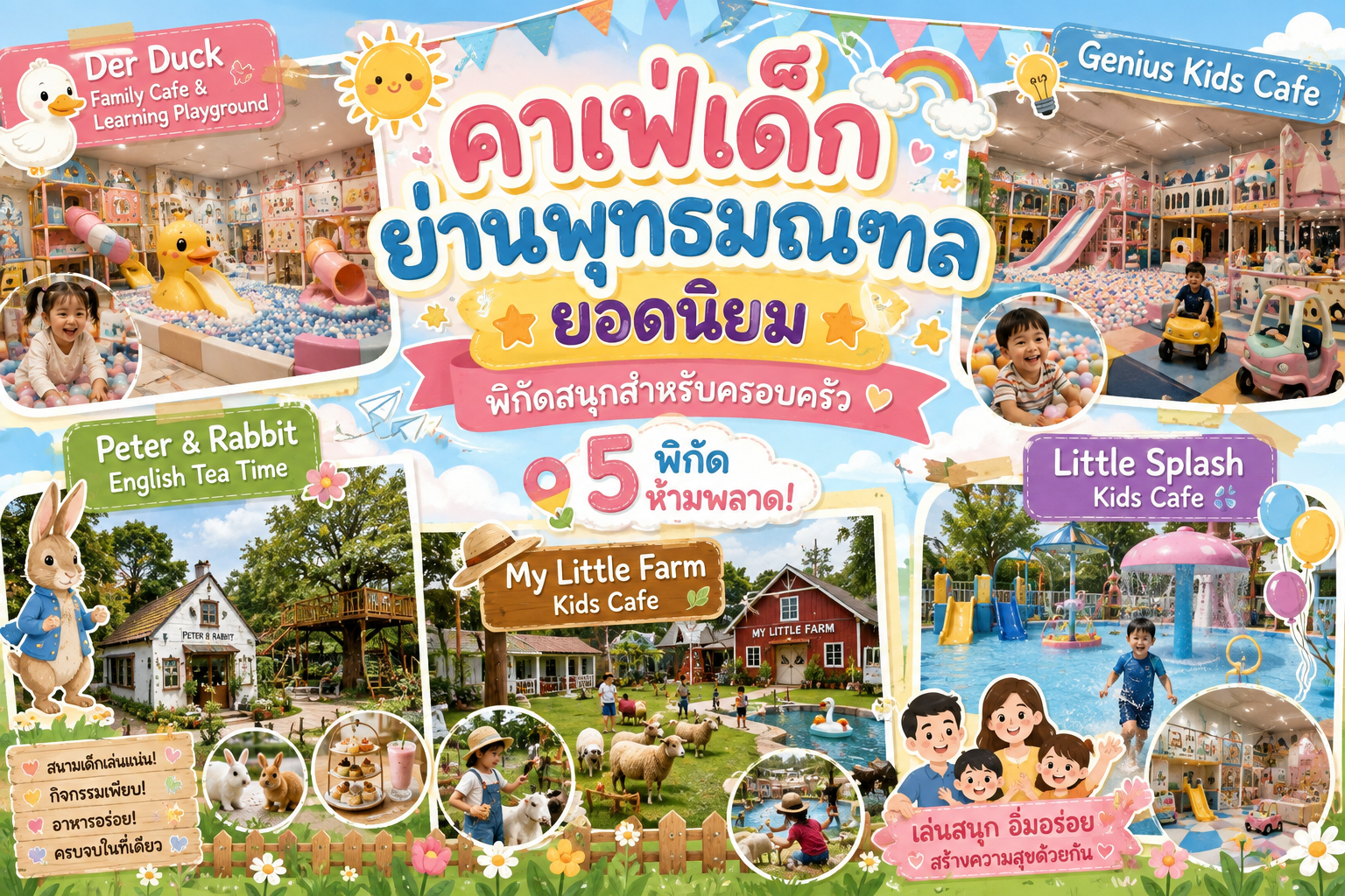 คาเฟ่เด็กย่านพุทธมณฑลยอดนิยม