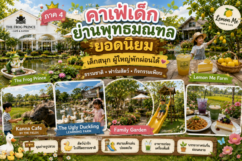 คาเฟ่เด็กย่านพุทธมณฑลยอดนิยม