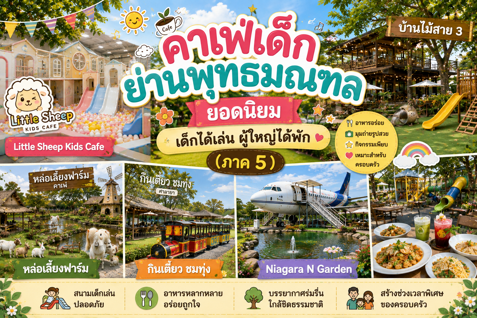 คาเฟ่เด็กย่านพุทธมณฑลยอดนิยม